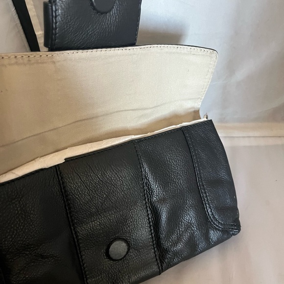 Banana Republic leather studded flap clutch purse - Picture 2 of 9